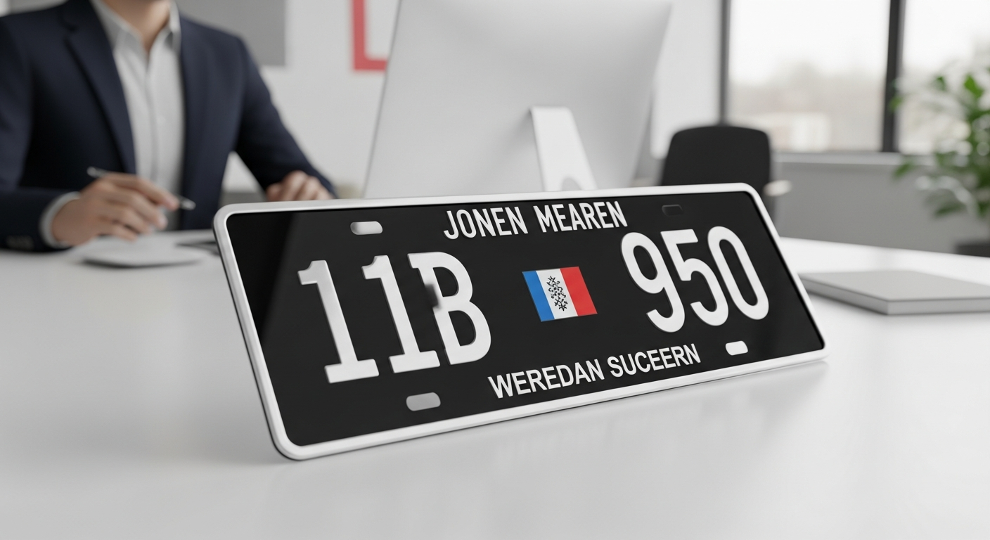 Plaque d'immatriculation de collection personnalisée, style rétro conforme aux règles générales