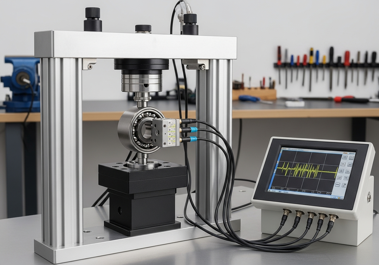 Roulement à billes résistant à la corrosion, placé dans un environnement légèrement humide, symbolisant sa durabilité et sa protection.